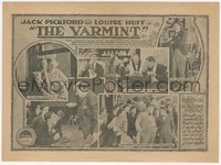 7p1278 VARMINT herald 1917 Jack Pickford, Louise Huff, boarding school, ultra rare!