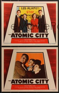 7p1025 ATOMIC CITY 8 LCs 1952 Cold War nuclear scientist Gene Barry in the big suspense shock story!