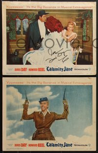 7p1190 CALAMITY JANE 7 LCs 1953 one signed by Doris Day who is in title role w/Howard Keel!