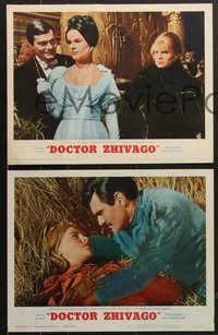 7p1191 DOCTOR ZHIVAGO 7 LCs 1965 images of Omar Sharif, Julie Christie, David Lean English epic!