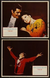 7p1065 FUNNY GIRL 8 LCs 1969 great images of Barbra Streisand & Omar Sharif, William Wyler!