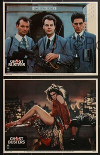 7p1067 GHOSTBUSTERS 8 LCs 1984 Bill Murray, Aykroyd & Harold Ramis are here to save the world!