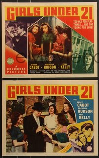 7p1070 GIRLS UNDER 21 8 LCs 1940 tough teen bad girls too old for playthings & too young for love!