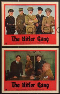 7p1087 HITLER GANG 8 LCs 1944 World War II propaganda, Bobby Watson as Adolf Hitler, cool images!