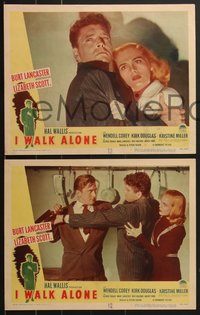 7p1095 I WALK ALONE 8 LCs 1948 great images of sexy Lizabeth Scott and rough, tough Burt Lancaster!