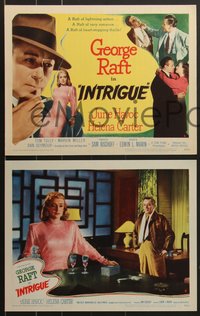 7p1097 INTRIGUE 8 LCs 1947 George Raft in the Shanghai underworld with two dangerous women!