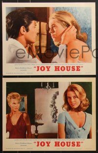 7p1101 JOY HOUSE 8 LCs 1964 Rene Clement's Les Felins, images of sexy Jane Fonda, Alain Delon!