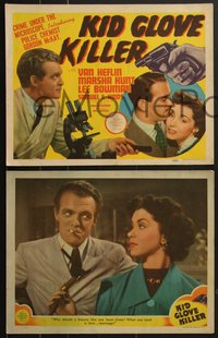 7p1102 KID GLOVE KILLER 8 LCs 1942 Van Heflin & Marsha Hunt, directed by Fred Zinnemann!