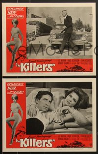 7p1103 KILLERS 8 LCs 1964 Don Siegel, Ernest Hemingway, Marvin, Dickinson, Cassavetes, Reagan!