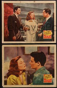 7p1211 LEAVE HER TO HEAVEN 4 LCs 1945 great images of sexy Gene Tierney & Cornel Wilde!