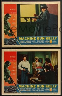 7p1118 MACHINE GUN KELLY 8 LCs 1958 Charles Bronson, Jack Lambert, Roger Corman, AIP!