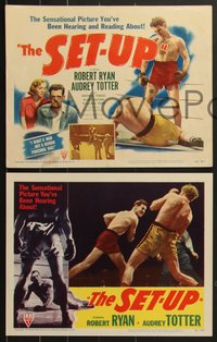 7p1149 SET-UP 8 LCs 1949 great images of boxer Robert Ryan fighting in the ring, Robert Wise!