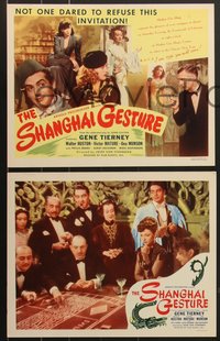 7p1152 SHANGHAI GESTURE 8 LCs R1946 Josef von Sternberg, sexiest Gene Tierney & Victor Mature!