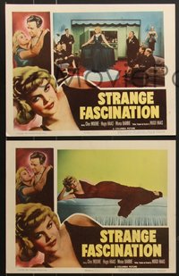 7p1159 STRANGE FASCINATION 8 LCs 1952 Hugo Haas couldn't leave sexy bad girl Cleo Moore alone!