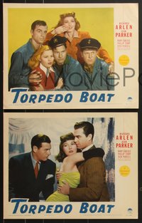 7p1165 TORPEDO BOAT 8 LCs 1942 Richard Arlen, Jean Parker, Carlisle, Phillip Terry & Purcell!