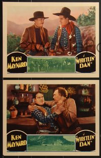 7p1213 WHISTLIN' DAN 4 LCs 1932 great western images of cowboy hero Ken Maynard!