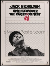 7r0030 ONE FLEW OVER THE CUCKOO'S NEST 30x40 1975 Jack Nicholson & Sampson, Milos Forman classic!