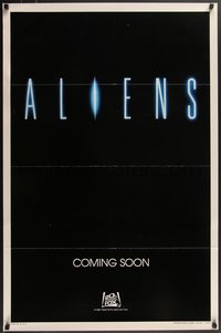 7r0356 ALIENS int'l teaser 1sh 1986 there are some places in the universe you don't go alone!