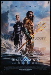 7r0366 AQUAMAN & THE LOST KINGDOM advance DS 1sh 2023 Jason Momoa in title role, Wilson, ultra rare!