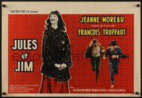 7r0823 JULES & JIM Belgian 1962 Francois Truffaut's Jules et Jim, Jeanne Moreau, Oskar Werner