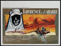 7r0824 LAWRENCE OF ARABIA Belgian R1970s David Lean classic starring Peter O'Toole, cool art by Ray!