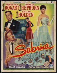 7r0829 SABRINA Belgian 1955 Audrey Hepburn, Humphrey Bogart, William Holden, Wilder, different!