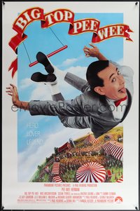 7r0381 BIG TOP PEE-WEE 1sh 1988 Paul Reubens is a hero, lover & legend, cult classic, great image!