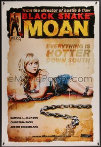 7r0384 BLACK SNAKE MOAN DS 1sh 2007 Samuel L. Jackson & sexy Christina Ricci in chains!