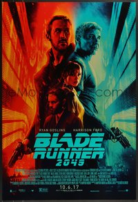 7r0386 BLADE RUNNER 2049 advance DS 1sh 2017 great montage image with Harrison Ford & Ryan Gosling!