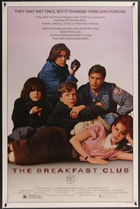 7r0394 BREAKFAST CLUB 1sh 1985 John Hughes, Estevez, Molly Ringwald, Judd Nelson, classic!