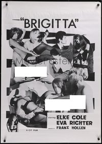 7r0032 BRIGITTA 1sh 1967 Eva Richter, Elke Cole in the title role, sexy images, rare!