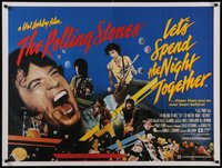 7r0068 LET'S SPEND THE NIGHT TOGETHER British quad 1983 Mick Jagger & The Rolling Stones, rare!