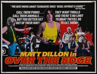 7r0071 OVER THE EDGE British quad 1984 Matt Dillion, Jonathan Kaplan cult classic, different & rare!