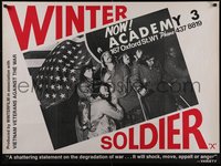 7r0082 WINTER SOLDIER British quad 1972 Vietnam war documentary, different & ultra rare!