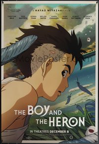 7r0118 BOY & THE HERON advance DS Canadian 1sh 2023 Miyazaki's Kimitachi Wa Do Ikiru Ka, ultra rare!