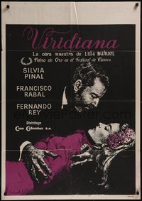 7r0084 VIRIDIANA Colombian poster 1961 directed by Luis Bunuel, Silvia Pinal & Francisco Rabal!