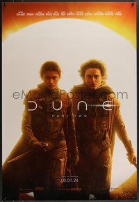 7r0428 DUNE: PART TWO IMAX teaser DS 1sh 2024 Villeneuve, Frank Herbert, Timothee Chalamet, Zendaya!