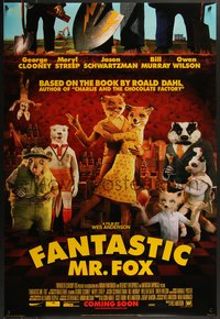 7r0434 FANTASTIC MR. FOX int'l advance DS 1sh 2009 Wes Anderson stop-motion, Clooney, Streep