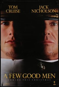 7r0439 FEW GOOD MEN teaser 1sh 1992 best close up of Tom Cruise & Jack Nicholson!