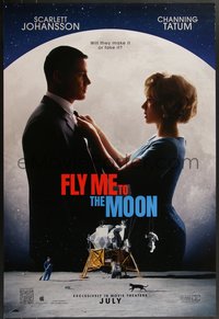 7r0443 FLY ME TO THE MOON tsr DS 1sh 2024 NASA Apollo 11 moon landing, Johansson, Tatum, ultra rare!