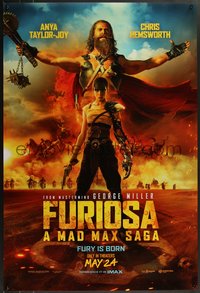 7r0452 FURIOSA: A MAD MAX SAGA teaser DS 1sh 2024 Anya Taylor-Joy, Hemsworth, fury is born May 24th!