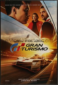 7r0457 GRAN TURISMO int'l teaser DS 1sh 2023 gamer to racer, story of impossible dream, rare!