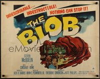 7r0844 BLOB 1/2sh 1958 Steve McQueen, cool art of the indescribable & indestructible monster!