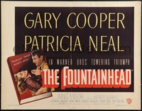 7r0855 FOUNTAINHEAD 1/2sh 1949 Gary Cooper & Patricia Neal in Ayn Rand's Objectivist classic!