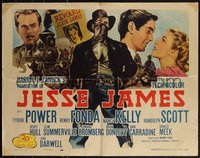 7r0862 JESSE JAMES 1/2sh R1951 art of most famous outlaws Tyrone Power & Henry Fonda as Frank, rare!