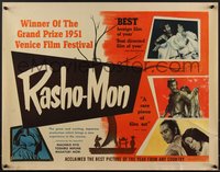 7r0882 RASHOMON style A 1/2sh 1952 Kurosawa classic with Toshiro Mifune & Machiko Kyo, rare!