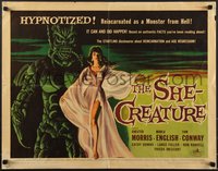 7r0883 SHE-CREATURE 1/2sh 1956 Kallis art of Marla English reincarnated as a monster from Hell!