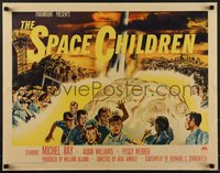 7r0885 SPACE CHILDREN 1/2sh 1958 Jack Arnold, great sci-fi art of kids, rocket & giant alien brain!