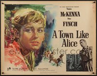 7r0889 TOWN LIKE ALICE 1/2sh 1957 Virginia McKenna in WWII by Italian artist Angelo Cesselon!