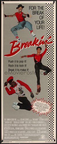 7r0674 BREAKIN' insert 1984 break-dancing Shabba-doo dances for his life, rock it to lock it!